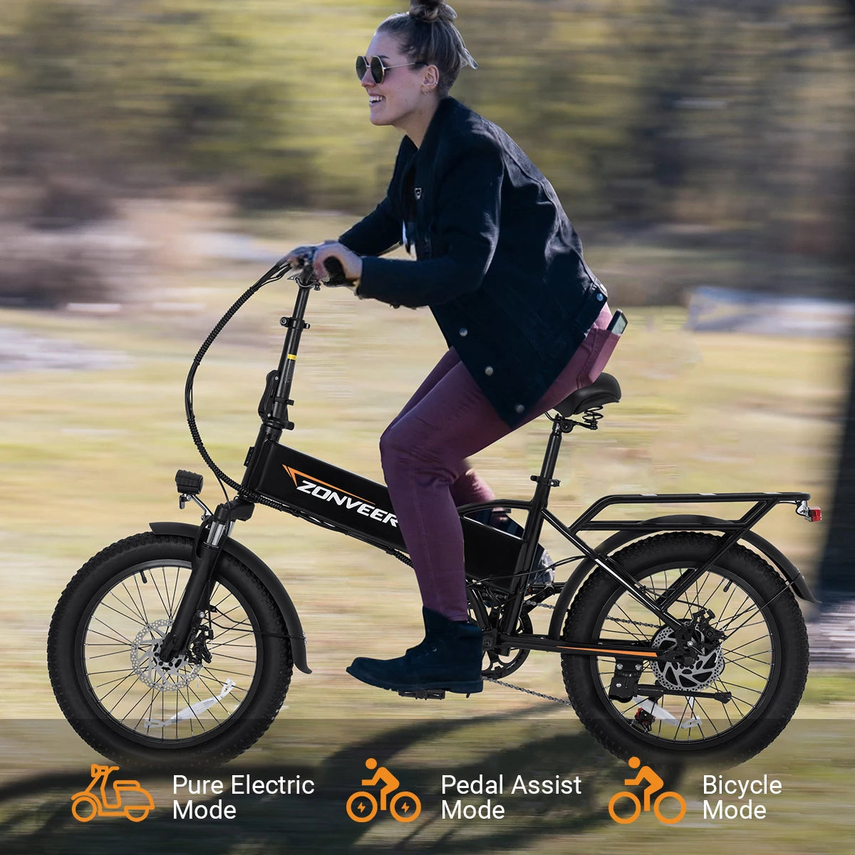 A20 1200W 48V10.4AH Lithium Battery Electric Bike