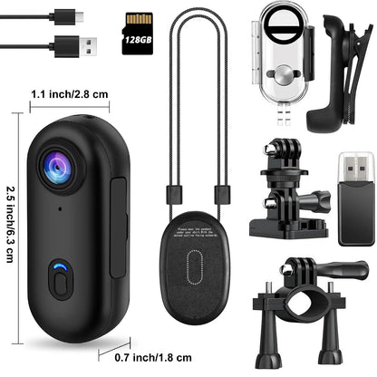 4K Mini WiFi Magnetic POV Body & Action Camera