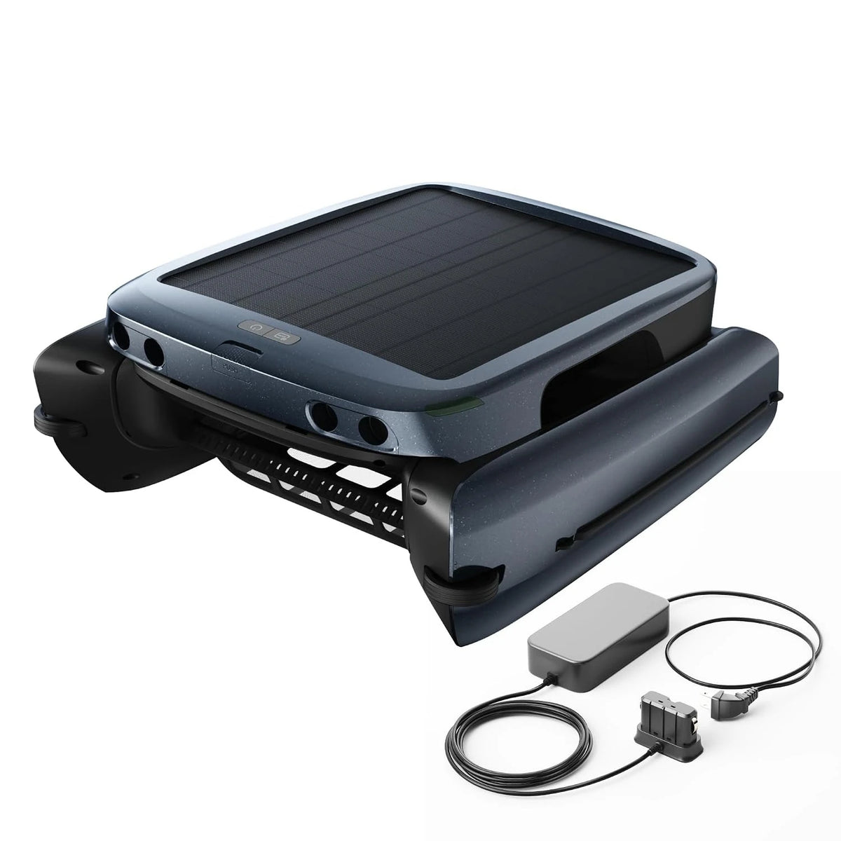 iSkim Solar-Powered Robotic Pool Surface Skimmer with Fast Charger