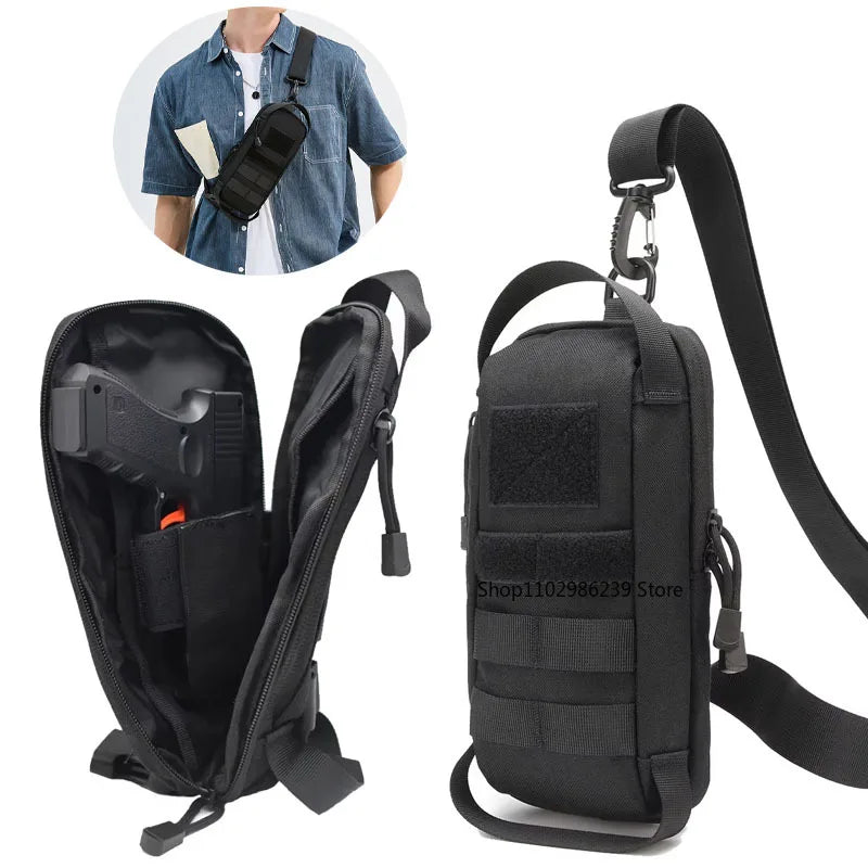 Tactical IWB Pistol Pouch Gun Holster Sling Pack