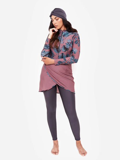 Women's Modest 3-Piece Burkini Muslim Swimwear Set