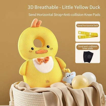 AIBEDILA Baby Head Protector Cartoon Backpack