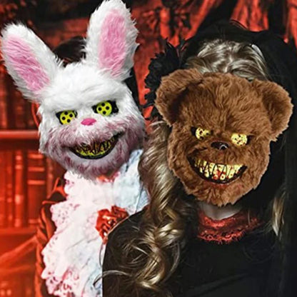 Novelty LED Bloody Furry Bunny Rabbit Bear Mask