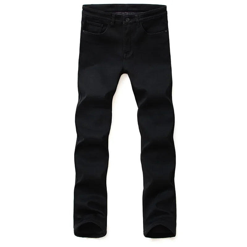 Men's Classic Slim Fit Stretch Black Jeans