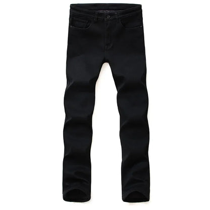 Men's Classic Slim Fit Stretch Black Jeans