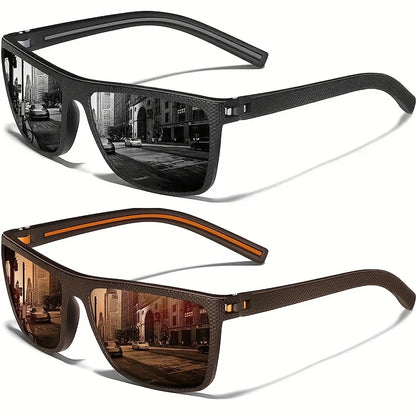 Square Polarized Lightweight Frame Sunglasses