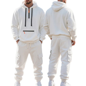 Fleece Hooded Sweatshirt and Sweatpants Set