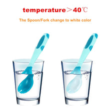 Bendable Baby Temperature Sensing Spoon & Fork