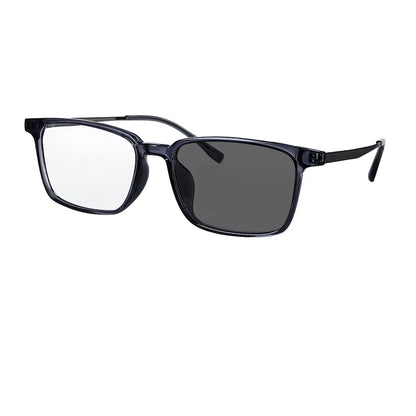 SHINU Men’s Intelligent Progressive Multifocal Reading Glasses – Titanium Square Frames