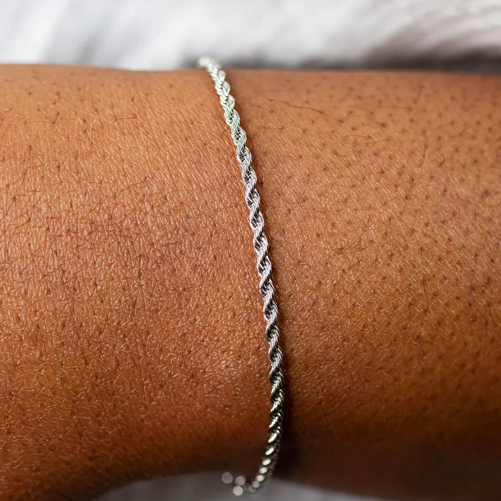 eManco Twisted Rope Chain Bracelet