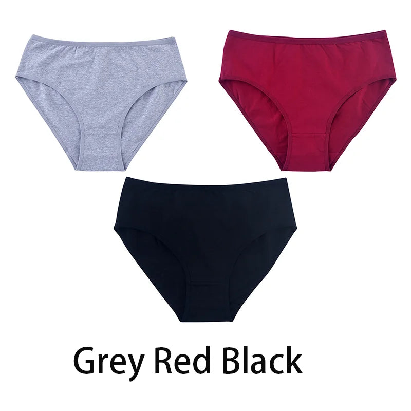3PCS Seamless Cotton Panties