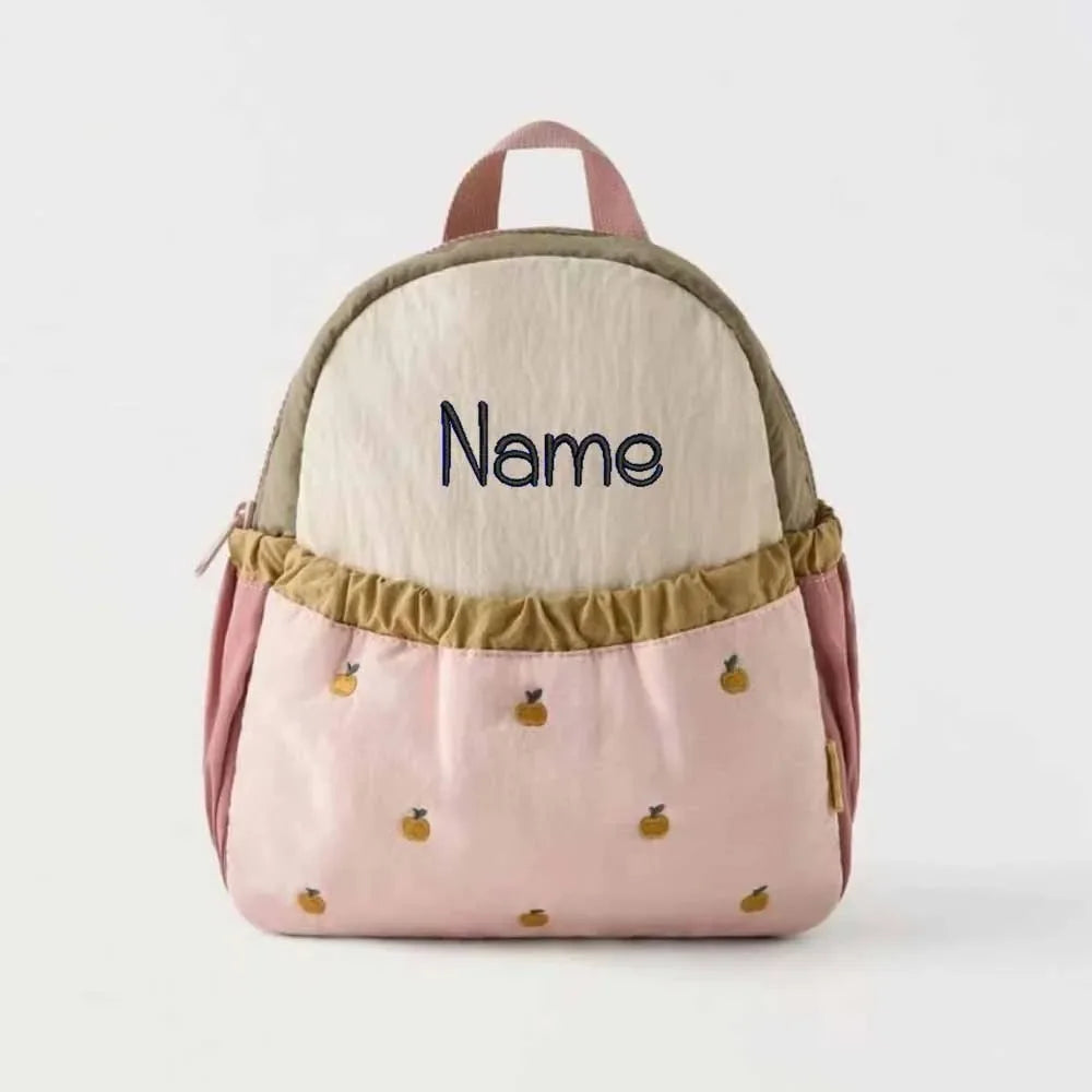 Cute Apple Print Lightweight Backpacks