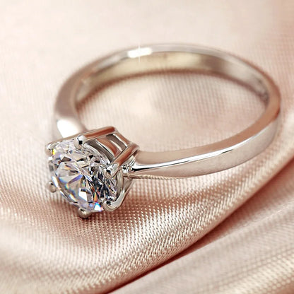 Huitan Classic and Simple Engagement Rings for Women