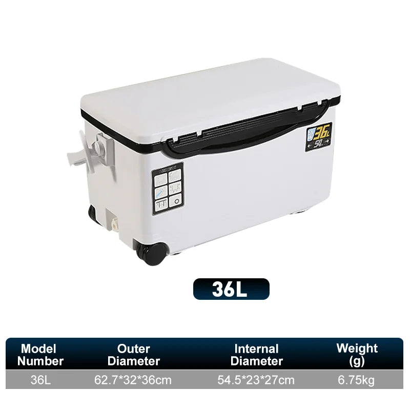 Portable Insulated Fishing Cooler & Tackle Box