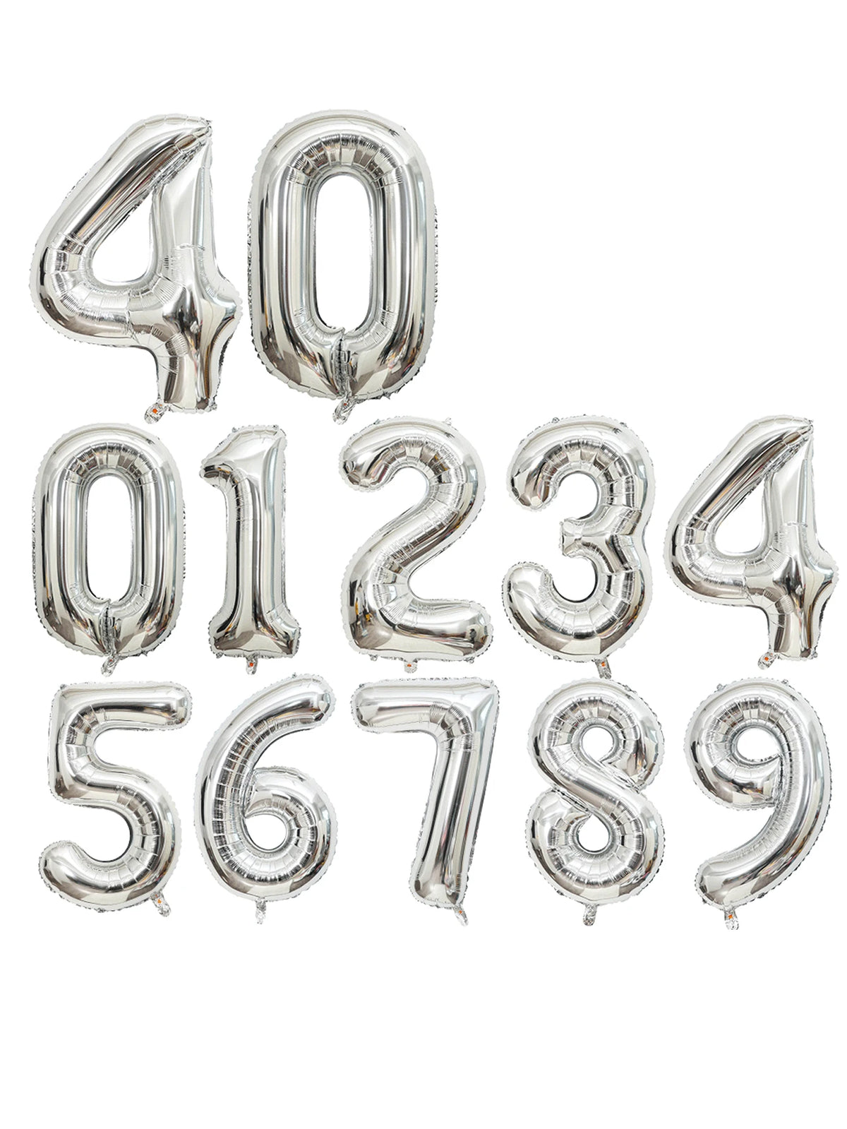 40-Inch Large Foil Number Balloons
