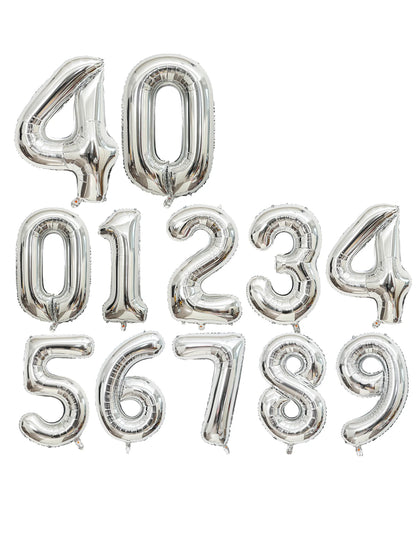 40-Inch Large Foil Number Balloons