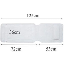 Non Slip BathTub Mat Suction Cup with Pillow Headres