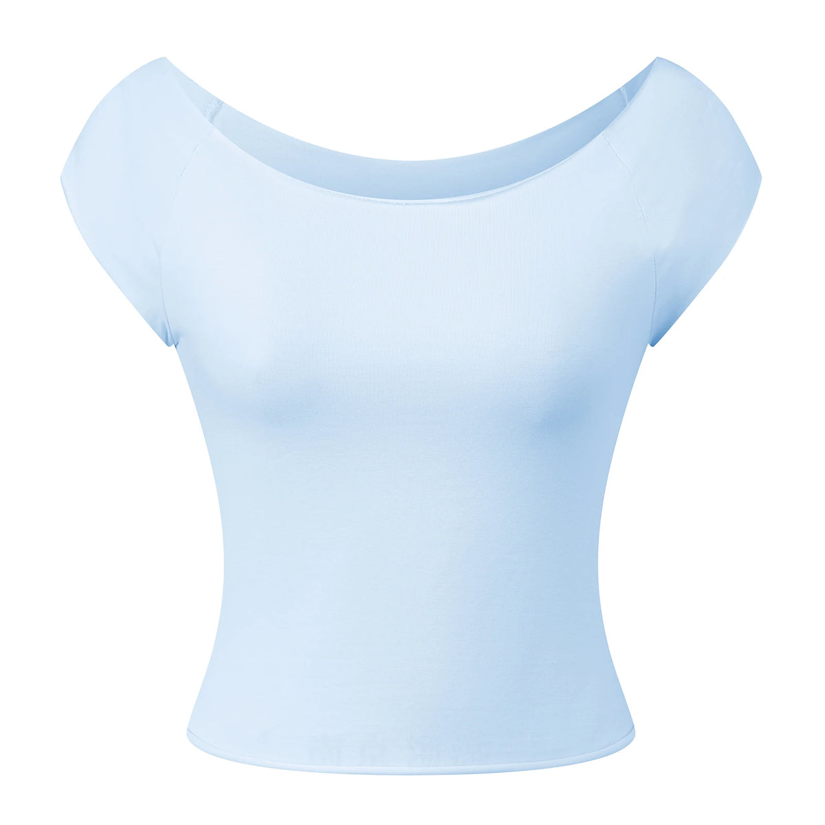 Women's Dot Print Off-Shoulder Short Sleeve Crop Top