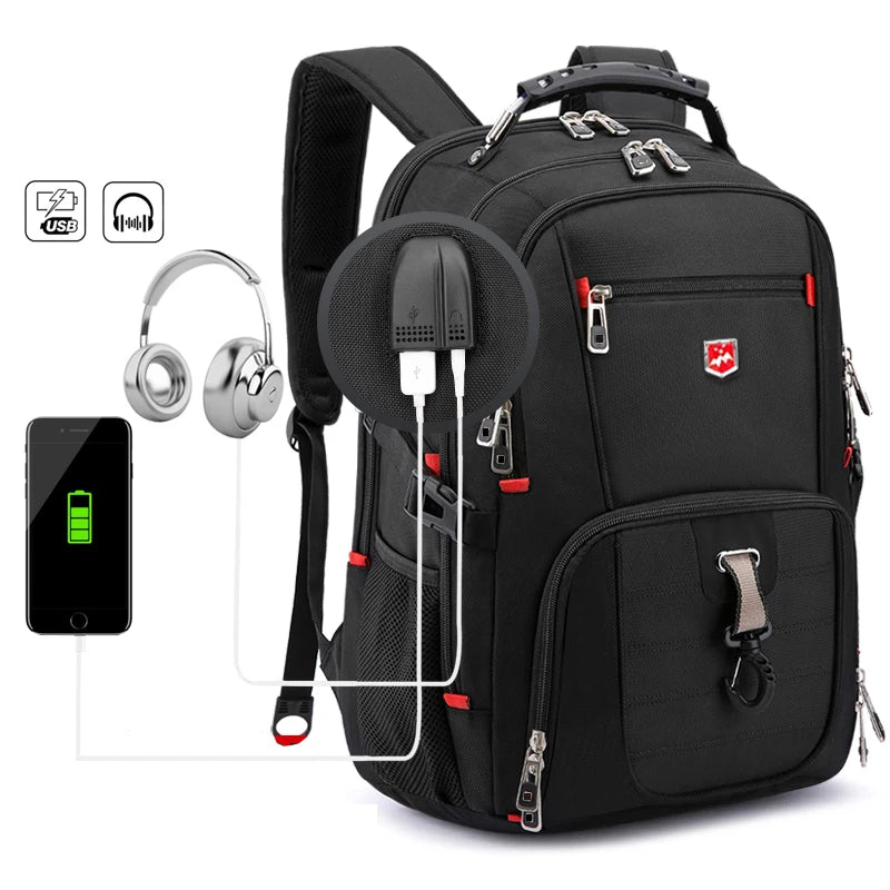 Waterproof 17/20In Swiss-style Large Capacity Backpack