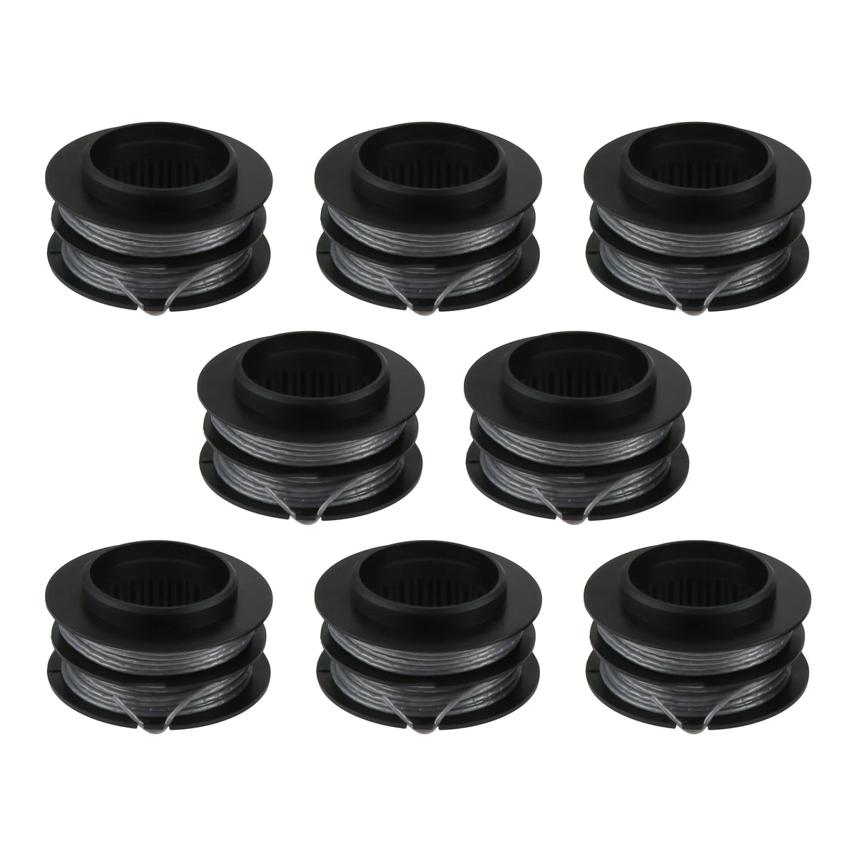 8-Pack Commercial-Grade String Trimmer Spool & Line Replacement Set