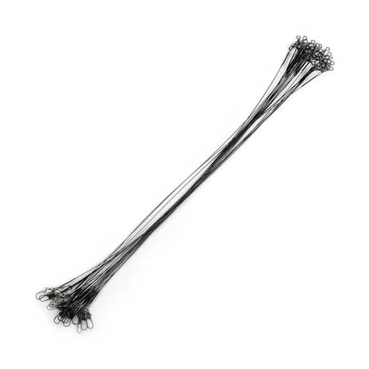 20PC Anti Bite Steel Wire Leader With Swivel