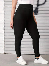 Solid Color Nine-point High-stretch Leggings