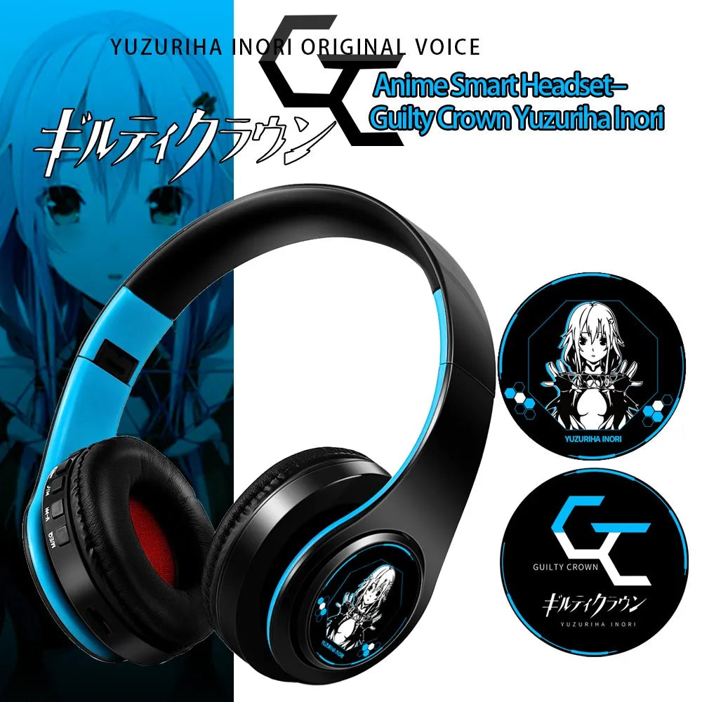 Anime Print Demon Slayer Headphones with Mic