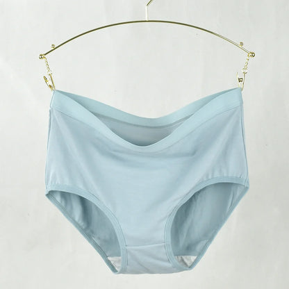 Pure Cotton Women's High-Waist Briefs & Mom Underwear