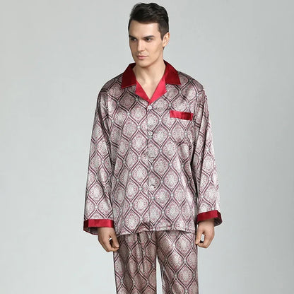 Satin  Cozy Soft Long Sleeve Pajama Set