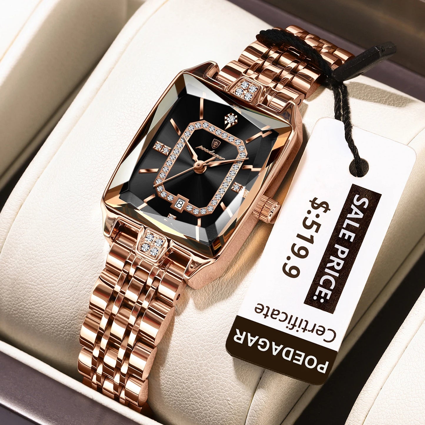 POEDAGAR Elegant Waterproof Women's Wristwatch