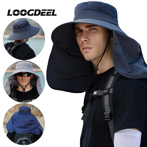 Sunshade Outdoor Face Covering Oversized Brim Headwear