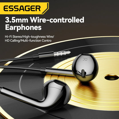 Essager 3.5mm Wired Earphones with Microphone