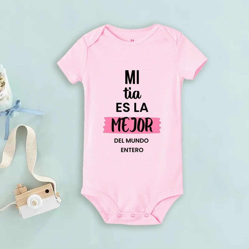 My Uncle Loves Me Very Much Print Baby Bodysuit