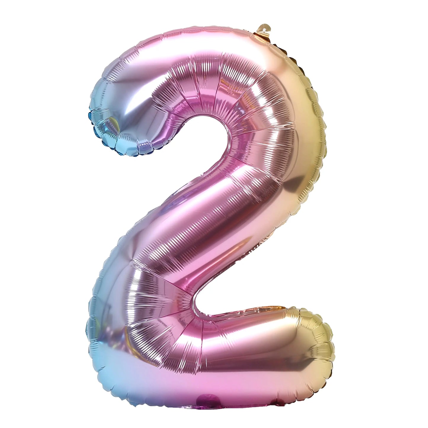 32inch Rainbow Gradient Number Foil Balloons