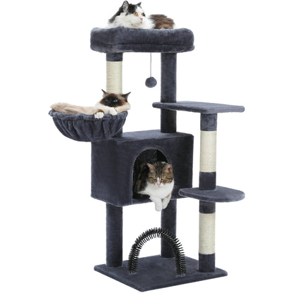 PAWZ Road Multi-Level Cat Tree Tower - 41" Indoor Cat Condo with Plush Perch & Sisal Scratching Posts