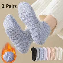 3 Pairs Non-Slip Coral Floor Socks