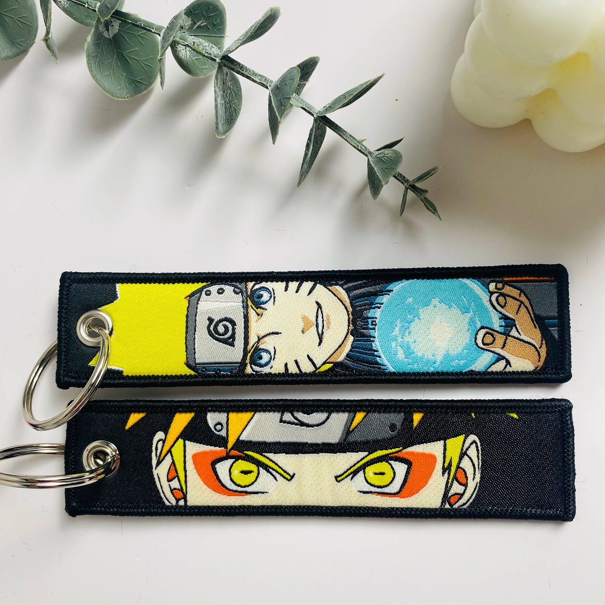 Anime Character Embroidered Key Tag