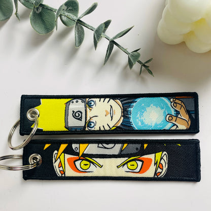 Anime Character Embroidered Key Tag