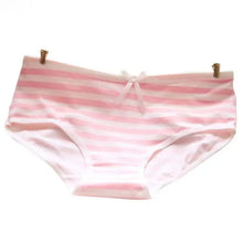 Cute Striped Bowknot Cotton Briefs