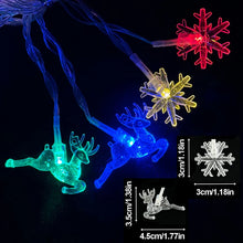 Christmas Colorful Snowflake Star Lights