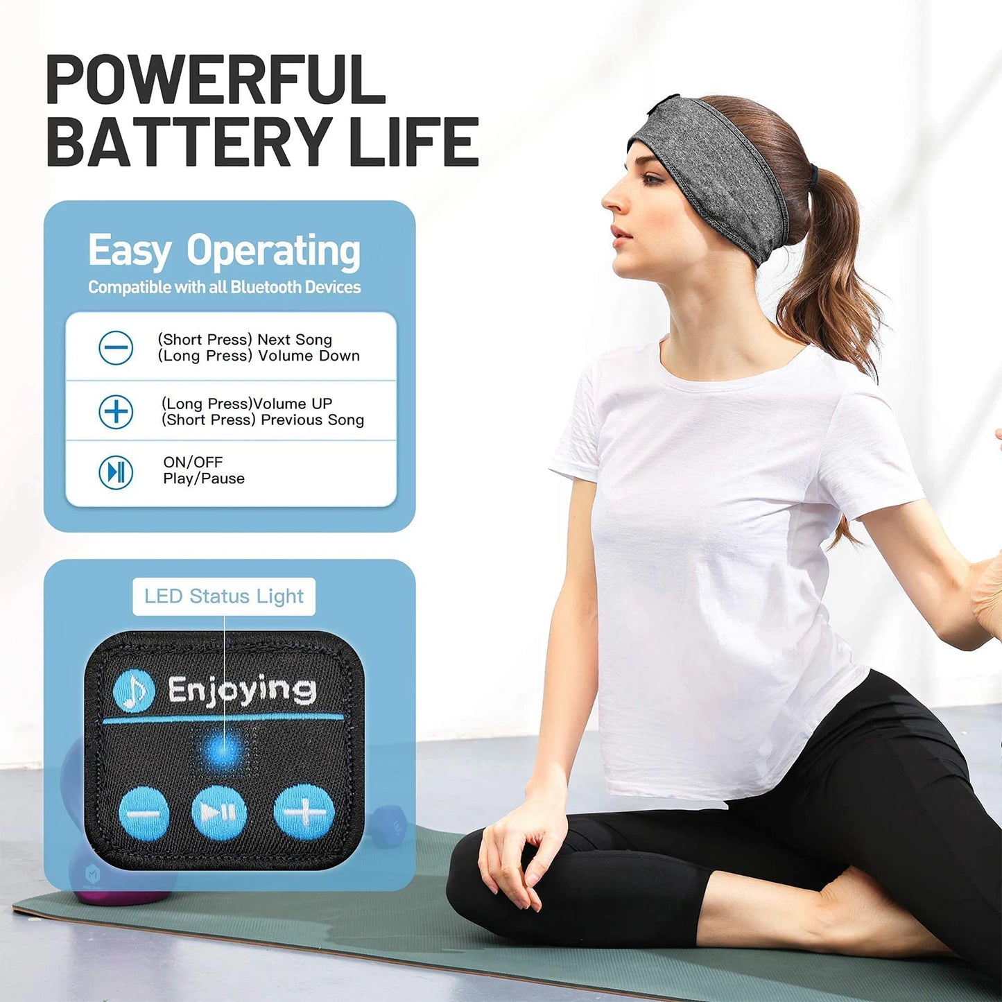 Headband Bluetooth Music Wireless Headphones