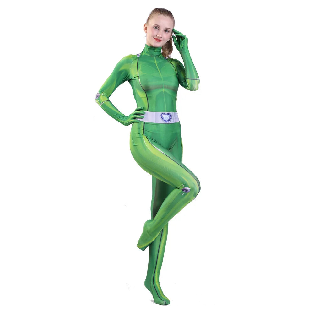 Women's Totally Spies Cosplay Zentai Bodysuit