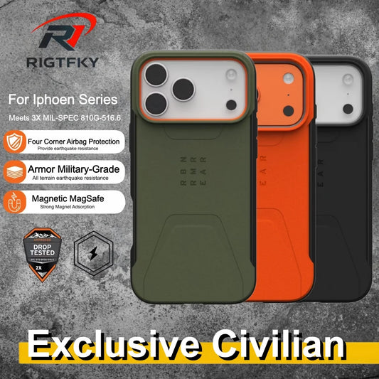 Magnetic Shockproof Armor Phone Protective Case For iPhone