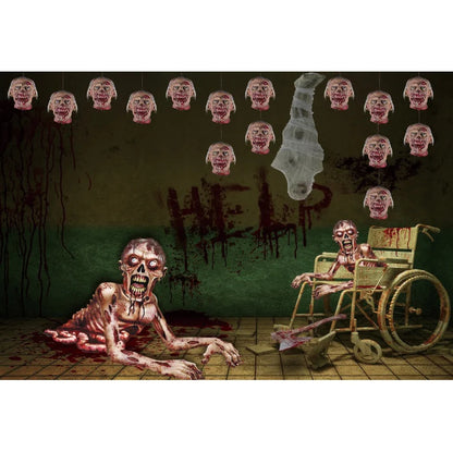 Scary Bloody Halloween Backdrop for Horror Photo Studio Props