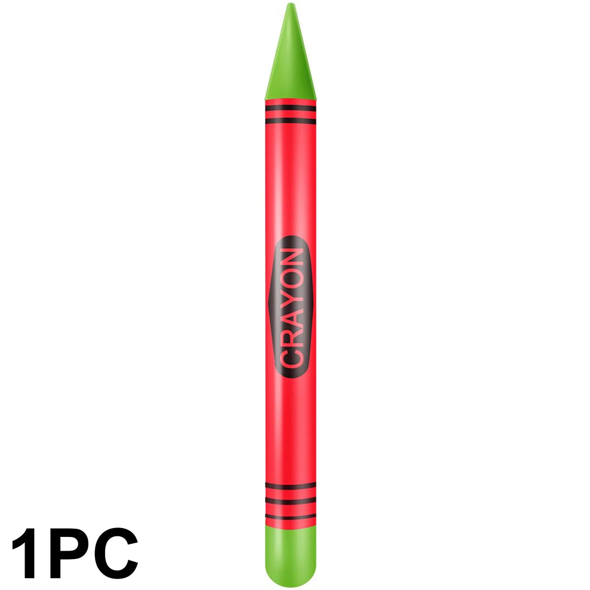 Jumbo Inflatable Crayon Balloon Set - Neon Back to School & Classroom Party Decor