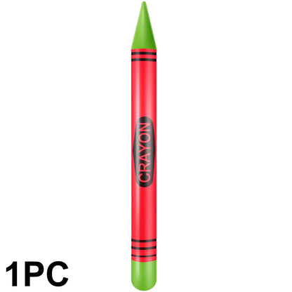 Jumbo Inflatable Crayon Balloon Set - Neon Back to School & Classroom Party Decor
