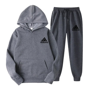 Hooded Top and Sweatpants Two-piece Set