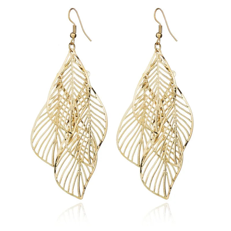 Floating Long Hook Earrings