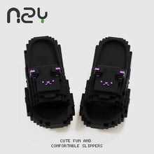 Building Block Pixel Bear Slippers