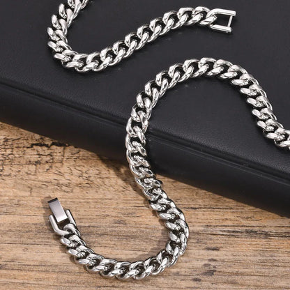 Vnox Steel Cuban Chain Necklace